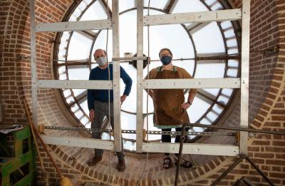 Clocks in the Clock Tower are approximately 11 feet in diameter.