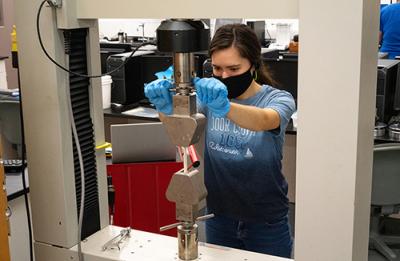About 90% of what the students do is the same as if they were in the Plastics Lab together.