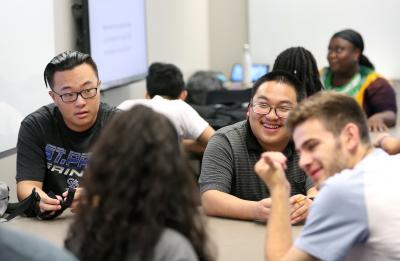 Students participate in an academic preparation course.