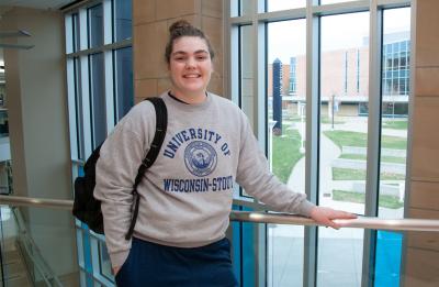 Erin O'Brien at the Memorial Student Center.