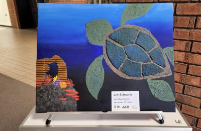 Lily S.'s 3D painted turtle