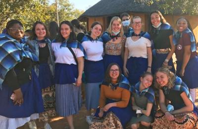 Olivia Aschebrook studies abroad in Botswana