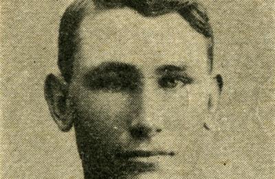 Black and White photograph of a young man