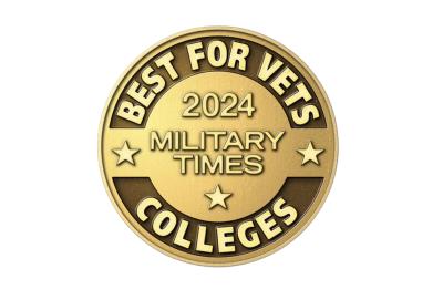 Best for Vets Colleges, Military Times 2024 badge