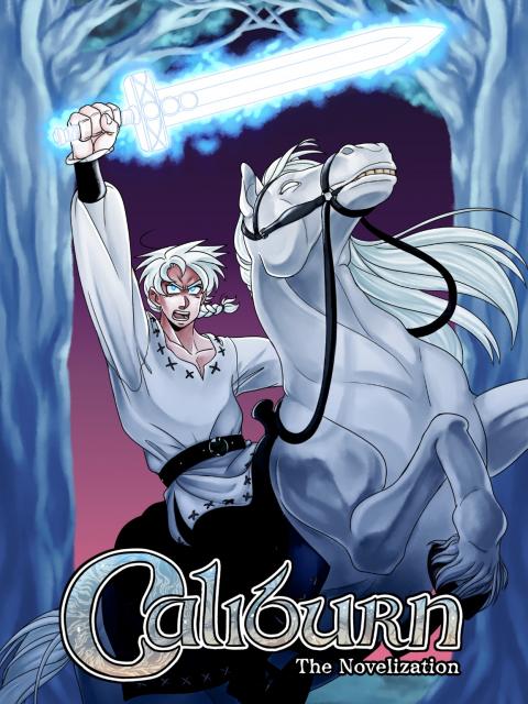 The novelette “Caliburn” cover by Erin Jackson.