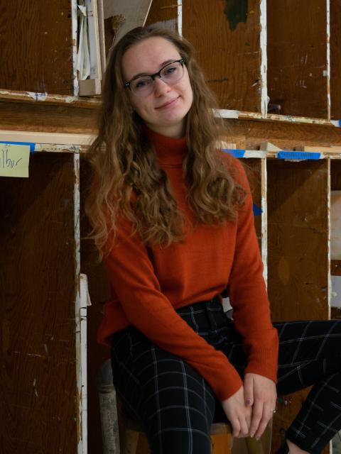 Art education senior Olivia Bonlander