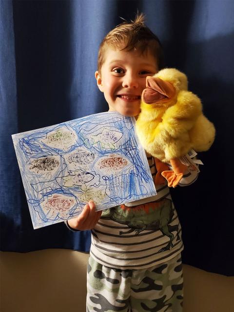An Art U 4-H student.