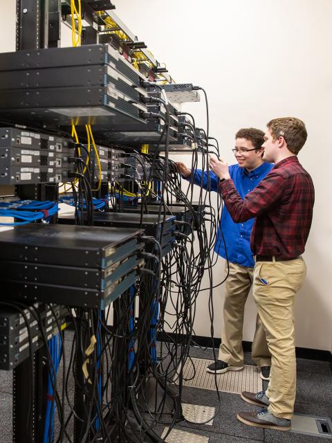 Labs are a major part of UW-Stout's cybersecurity program.