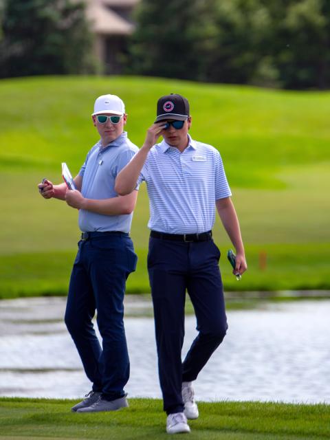 Two men on golf course