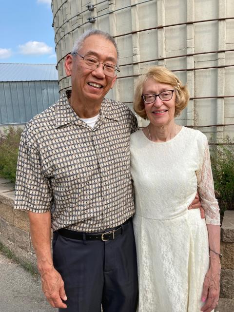 Howard and Charlotte Lee on their anniversary